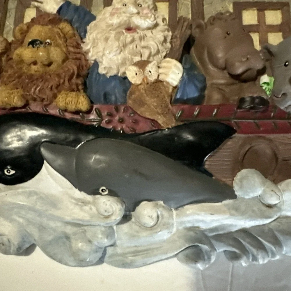 Noah's Ark Wall Art Nursery Hanging Animals, Whales, Lion Etc. 14 1/2